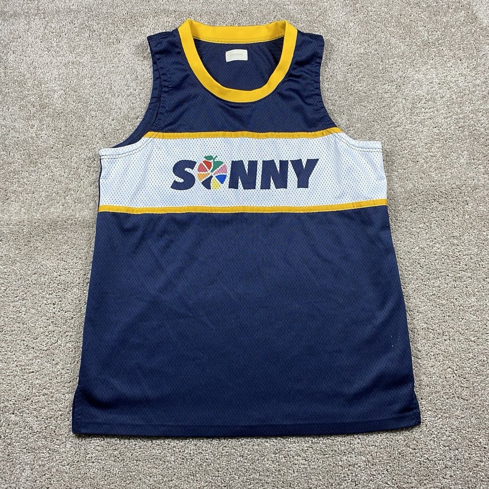 Aime Leon Dore Sonny Mesh Tank Top Mens Navy Blue New York Basketball Jersey